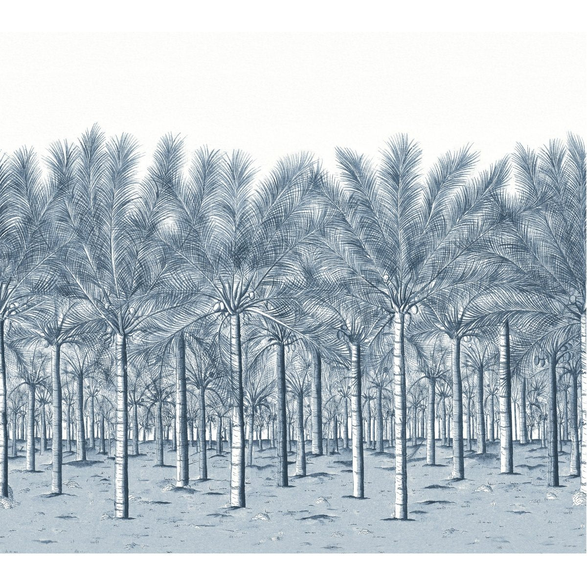 Thibaut Palm Grove Palm Grove Mural - 5 Panel Fullnavy Behang TM13951 - LAB COLOUR THE WORLD