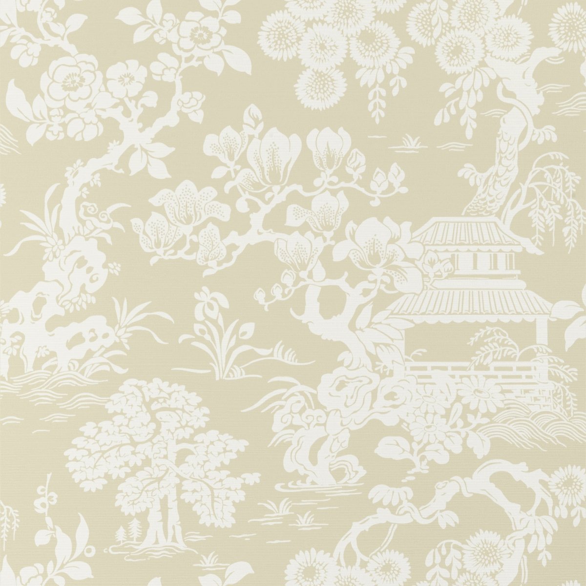 Thibaut Pavilion Japanese Garden Behang T13300 - LAB COLOUR THE WORLD