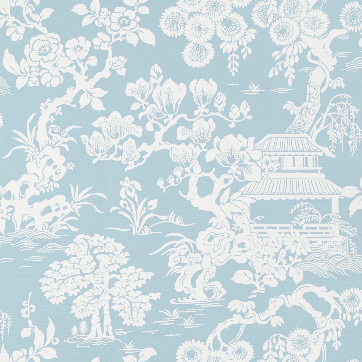 Thibaut Pavilion Japanese Garden Behang T13303 - LAB COLOUR THE WORLD