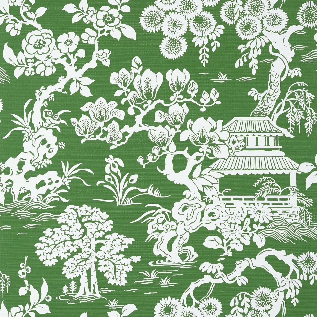 Thibaut Pavilion Japanese Garden Behang T13304 - LAB COLOUR THE WORLD