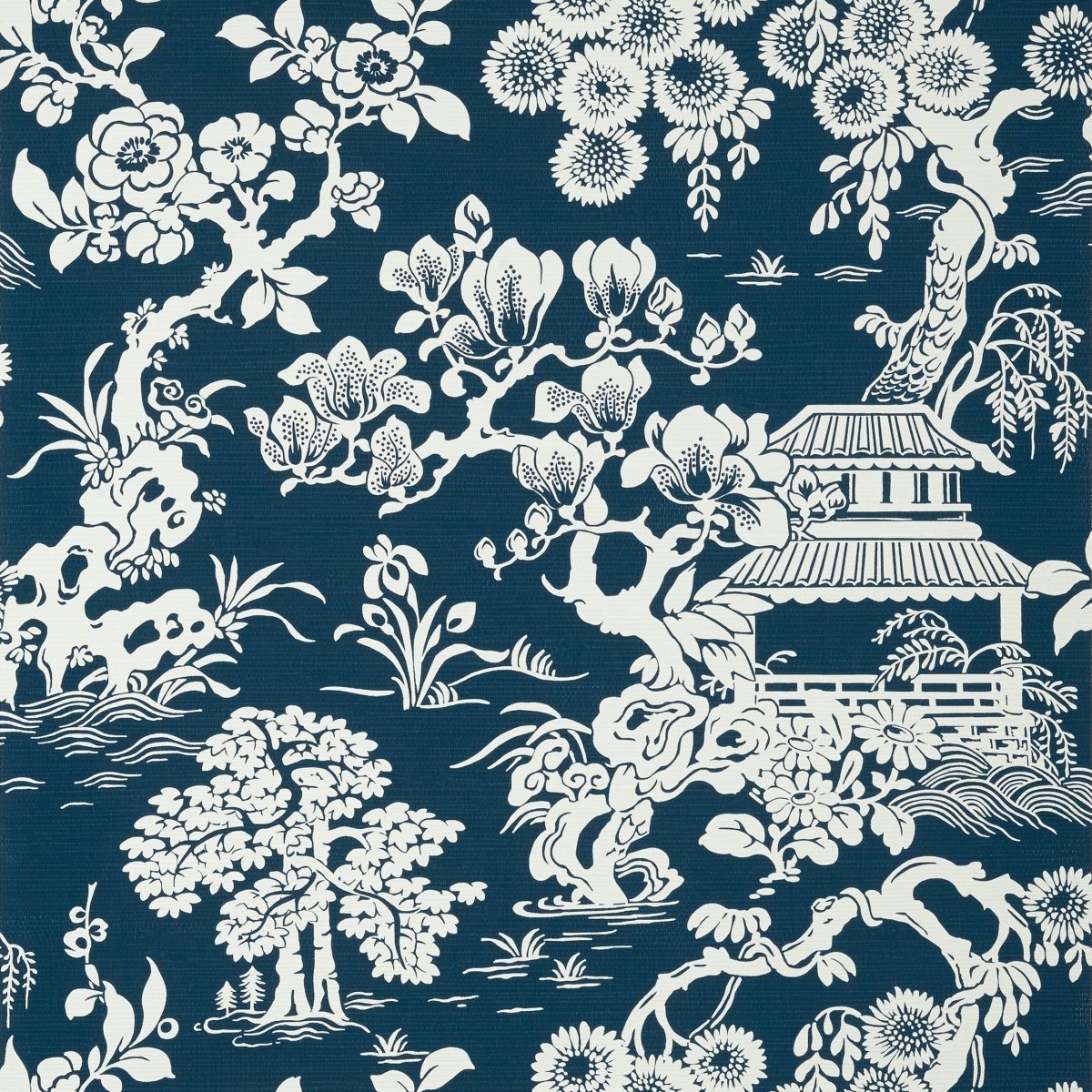 Thibaut Pavilion Japanese Garden Behang T13307 - LAB COLOUR THE WORLD