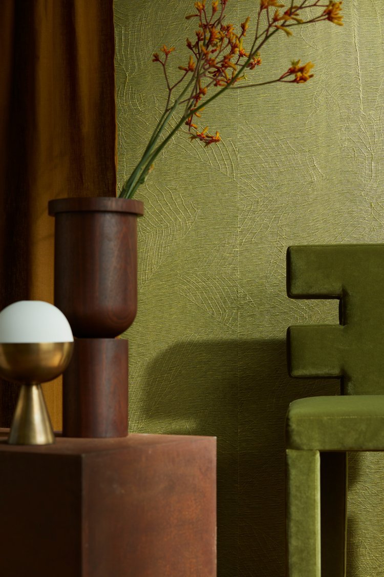 Tissage Mahieu Sculpture Behang Sand - LAB COLOUR THE WORLD