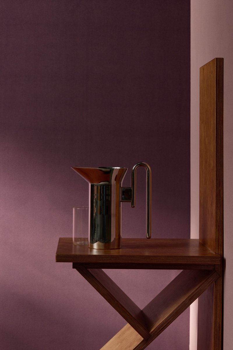 Tissage Mahieu Velveteen Behang Plum - LAB COLOUR THE WORLD