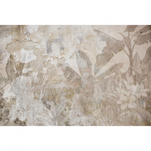 Les Dominotiers Tropical Patina Wall Beige Et Rose Behang DOM 413