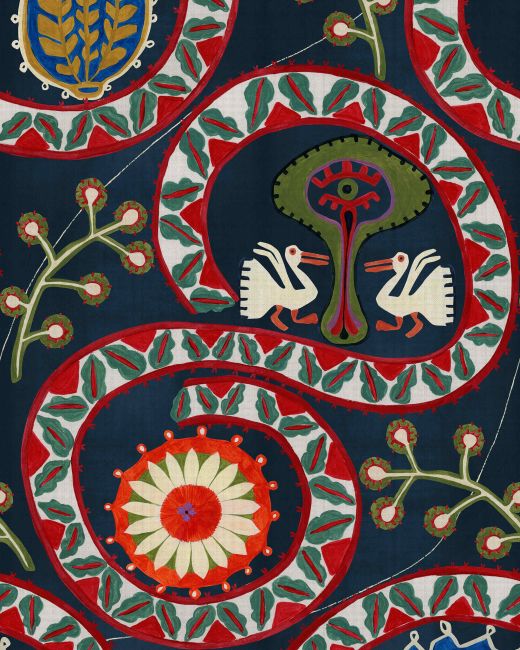 Mind The Gap Two Storks Anthracite Behang