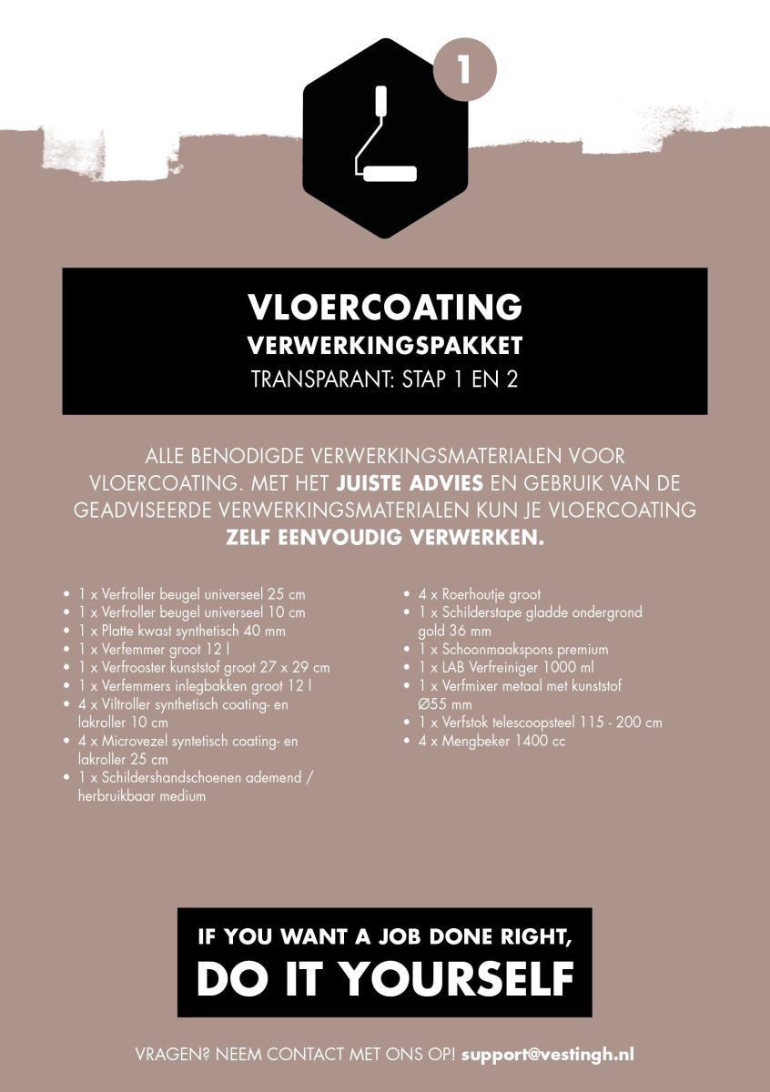 Vloercoating verwerkingspakket - LAB COLOUR THE WORLD