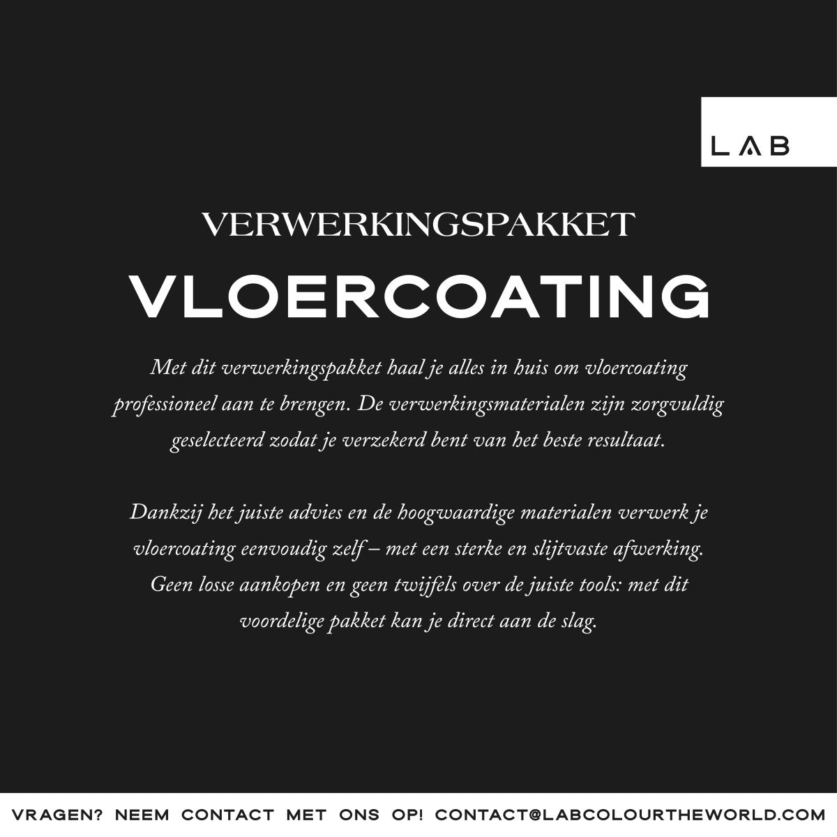 Vloercoating verwerkingspakket - LAB COLOUR THE WORLD