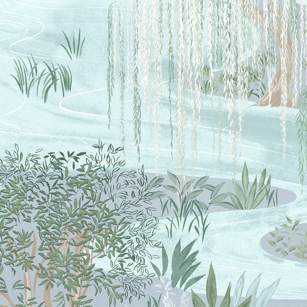 Les Dominotiers Water Garden Behang DOM 211