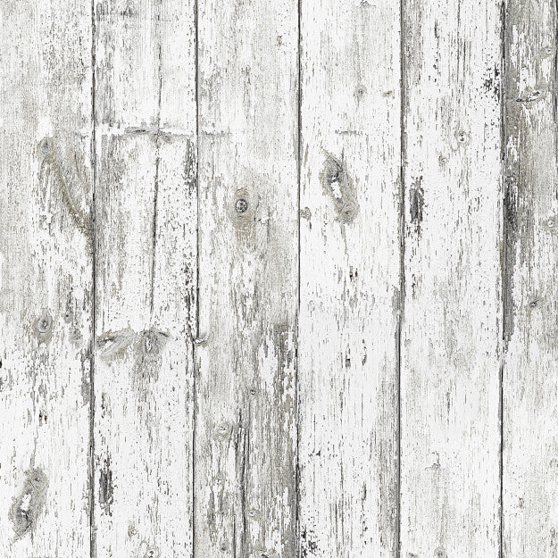 Les Dominotiers White Wood Blanc Behang DOM 424