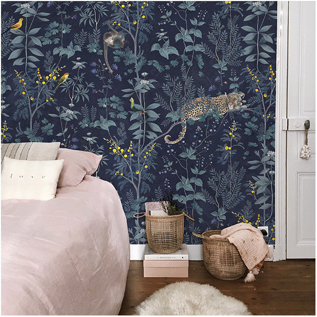 Les Dominotiers Wild Story, Midnight Behang DOM 307-1