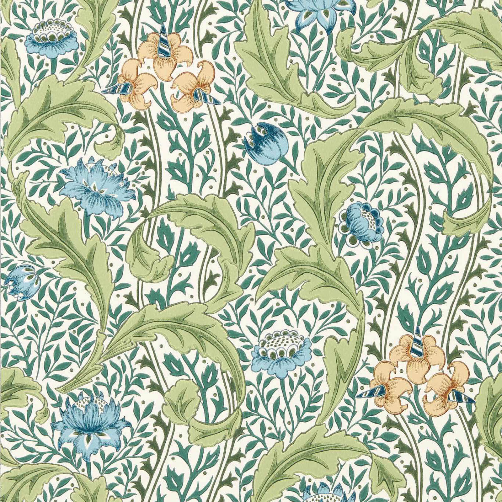 Morris & Co. Wild Tulip & Vine Behang 217577 - LAB COLOUR THE WORLD