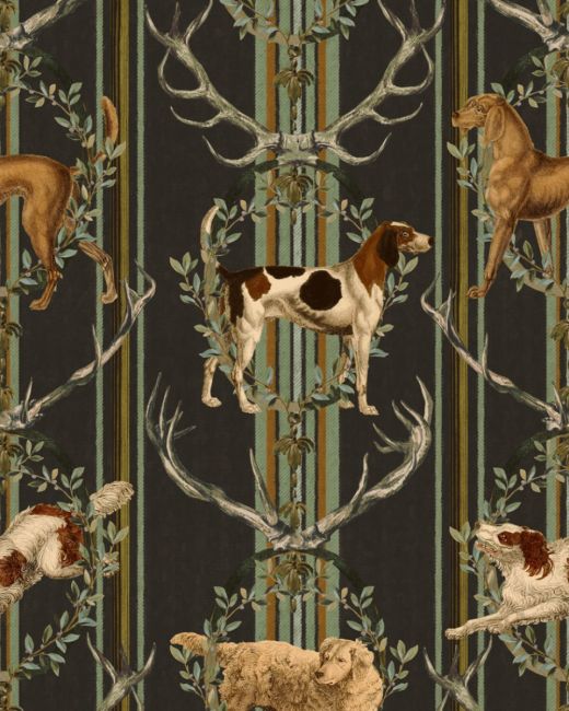 Mind The Gap Mountain Dogs Peat Black Behang