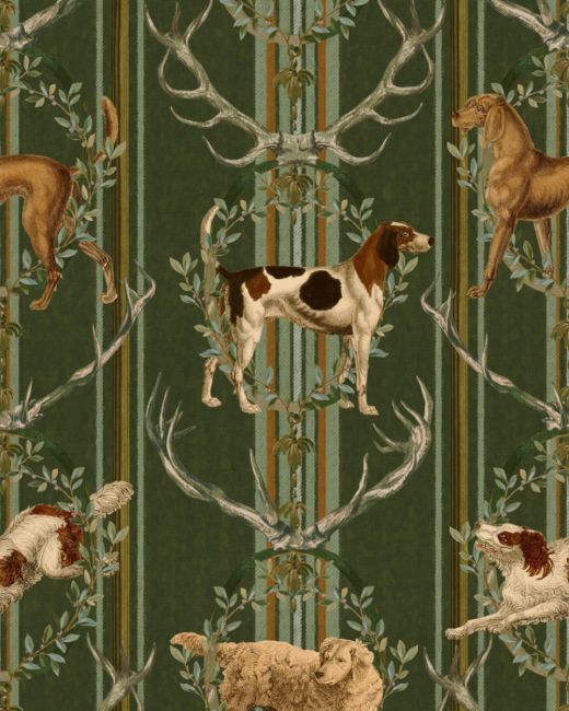 Mind The Gap Mountain Dogs Cypress Green Behang