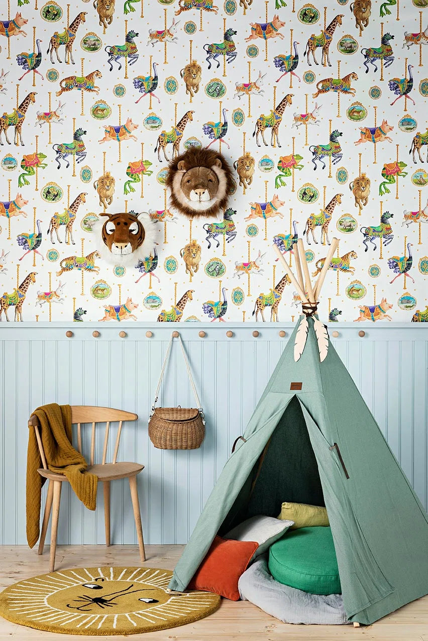 Pierre Frey Le carrousel Behang FP829001 - LAB COLOUR THE WORLD