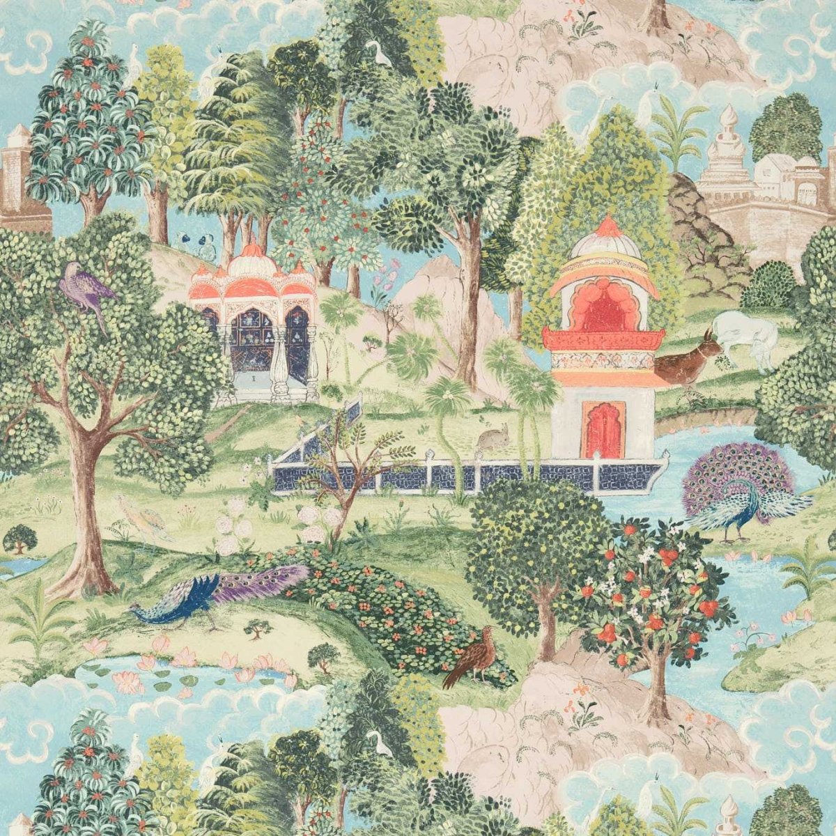 Zoffany Peacock Garden Behang 311743 - LAB COLOUR THE WORLD