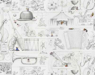 Pierre Frey Circus Behang Les Dessins 2 FP439001