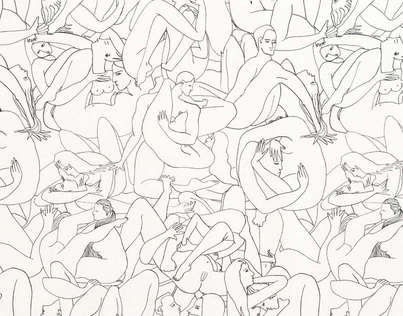 Pierre Frey Le Couple Behang - Les Dessins 2 FP370001