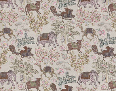 Pierre Frey Jardin De Mysore Behang Les Dessins FP310003