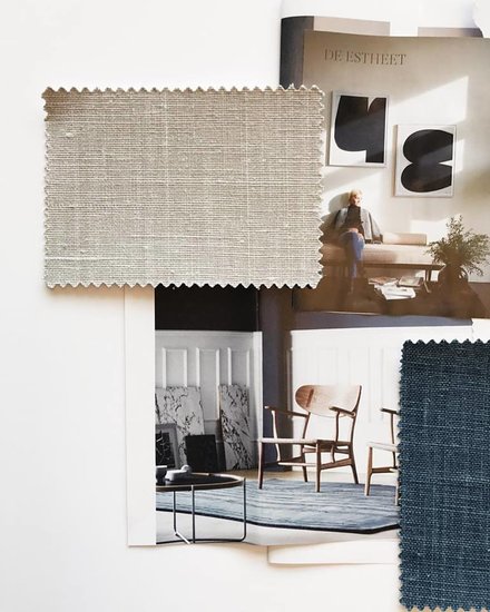 Belgisch linnen behang Dutch Wall Textile Co. sfeerimpressie