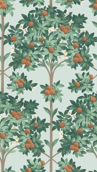 Cole and Son Orange Blossom behang 117/1004 Seville behang collectie