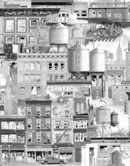 Pierre Frey Taxi jaune Behang FP486001