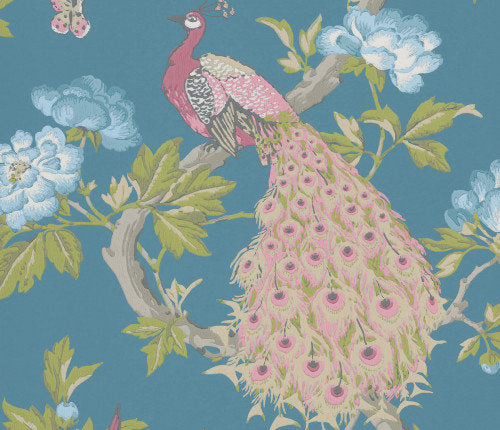 Little Greene Pavona Behang Peacock National Trust Papers Sylvie