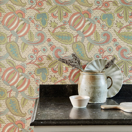 Little Greene Pomegranate Behang National Trust Papers