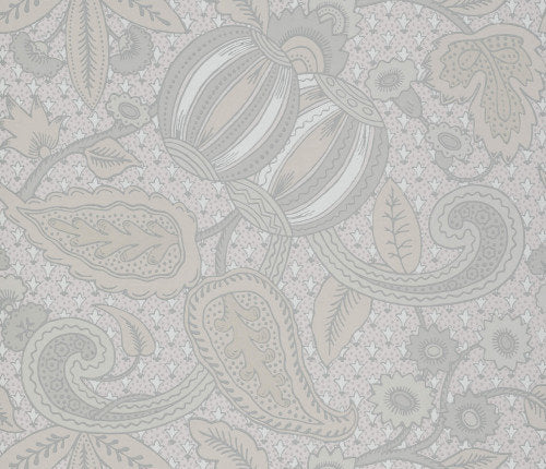 Little Greene Pomegranate Behang National Trust Papers Grey Scale