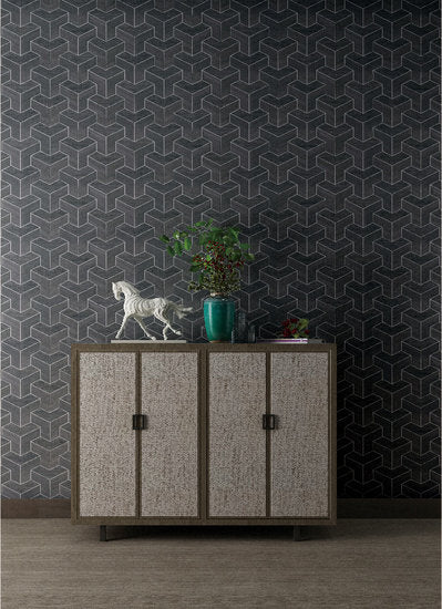 Greenland Cube Weave Behang