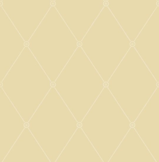 behang Cole & Son archive anthology large georgian rope trellis straw geel