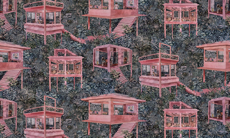 ARTE Palafitas Amazonia Behang - Watermelon