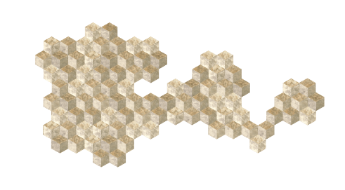 ARTE Cubic Behang - Burnt Sienna