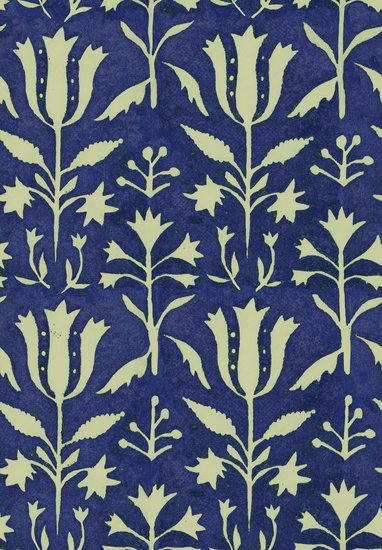 Mind the Gap Tulipan Behang - Indigo