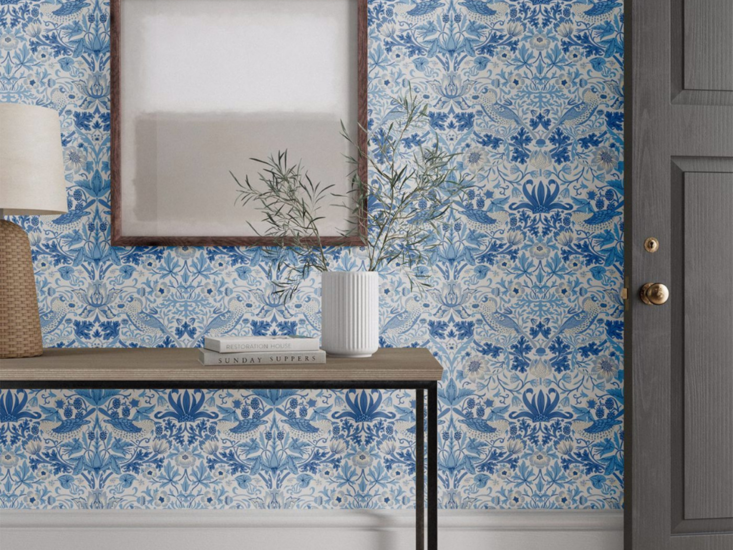 Morris Simply Strawberry Thief Behang