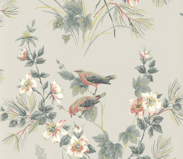 1838 Wallcoverings Rosemore Behang Grey 1601-100-05 - LAB COLOUR THE WORLD