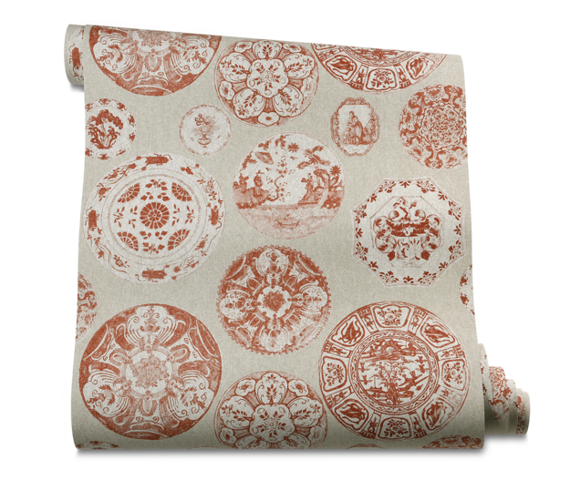 ARTE Flamant Bouton d'or Behang 80071