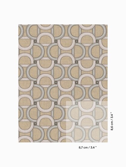 Dedar De-Da-Do Wall Behang Col. 2 Argento