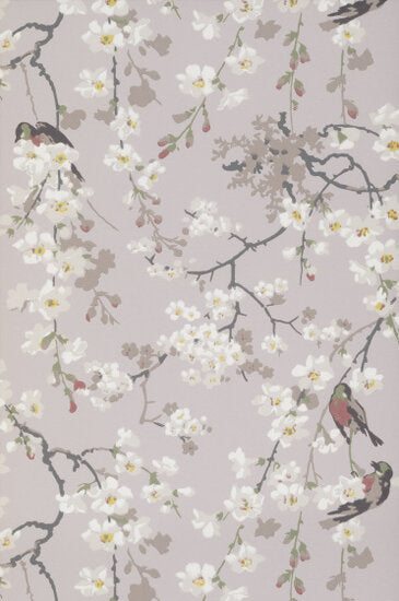 Little Greene Massingberd Blossom Grey Behang