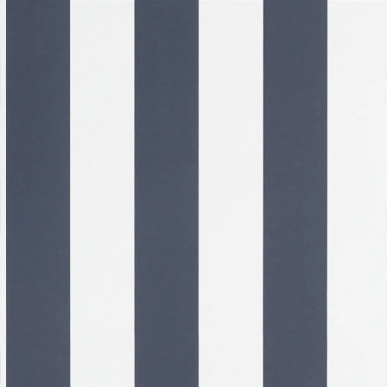 Ralph Lauren Spalding Stripe Behang - Dark Blue White PRL026/08