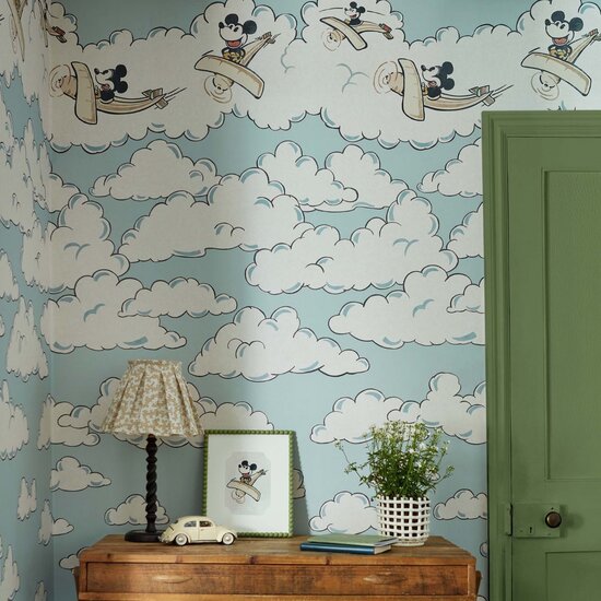 Sanderson Mickey In The Clouds Behang 217292