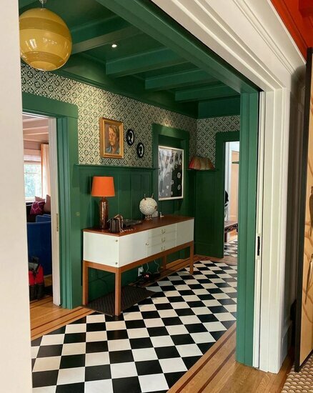 Antoinette Poisson Olives Behang - Luxury By Nature