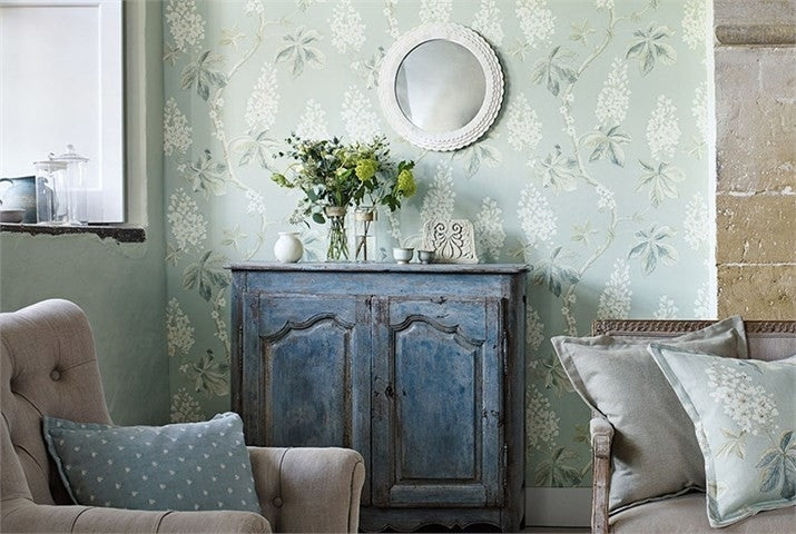 Behang Sanderson Chestnut-Tree Woodland Walk Luxury By Nature sfeer 3