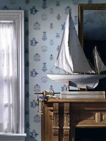 Behang Ralph Lauren Rowthorne Crest Signature Papers