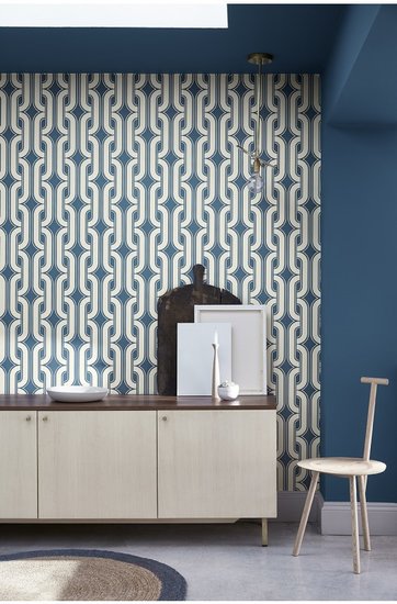 Behang Little Greene Lavaliers Low Wave sfeer Luxury By Nature