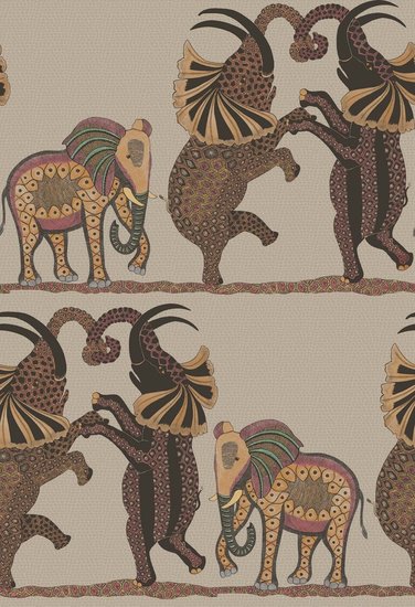Olifanten Behang Cole & Son Safari Dance 109/8038 behang Ardmore Cole & Son