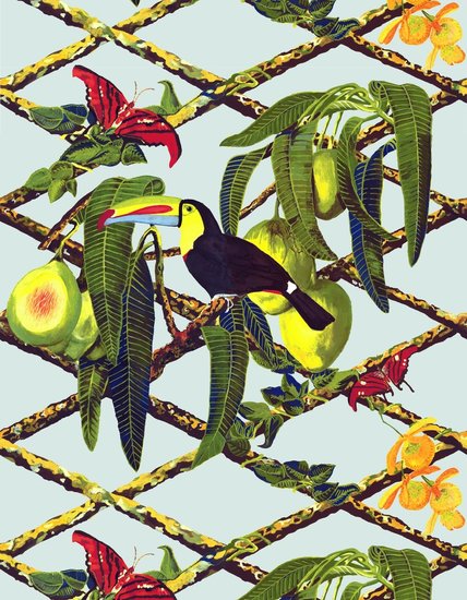 Gaston y Daniela Tucan behang GDW-5453-001 Librería Luxury By Nature