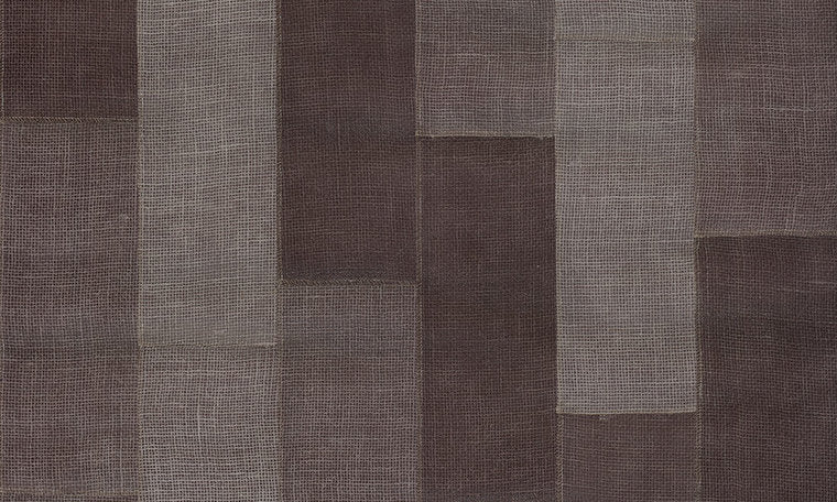 Align 47502 jute patchwork bruin taupe gestikt Luxury by Nature