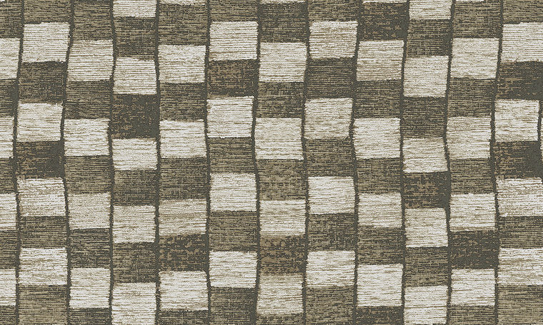 Pulse flock 47540 grijs goud kubus patroon organisch Luxury by Nature