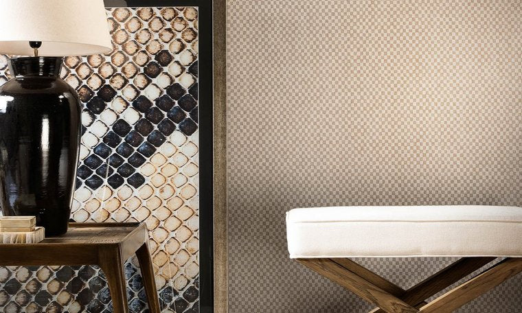 Arte Flamant behang Damier behangpapier Caractère