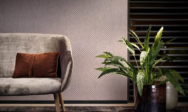 Arte Flamant behang Damier behangpapier Caractère